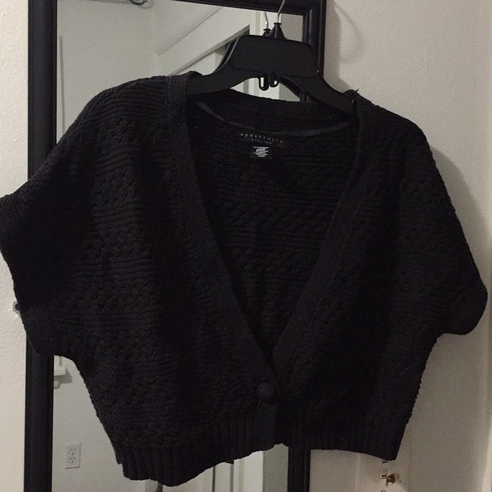 Apostrophe classic black sweater. Slightly used.